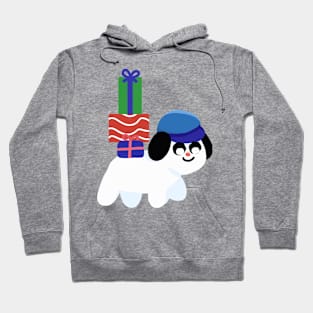 Joyful Pup Bearing Gifts Hoodie